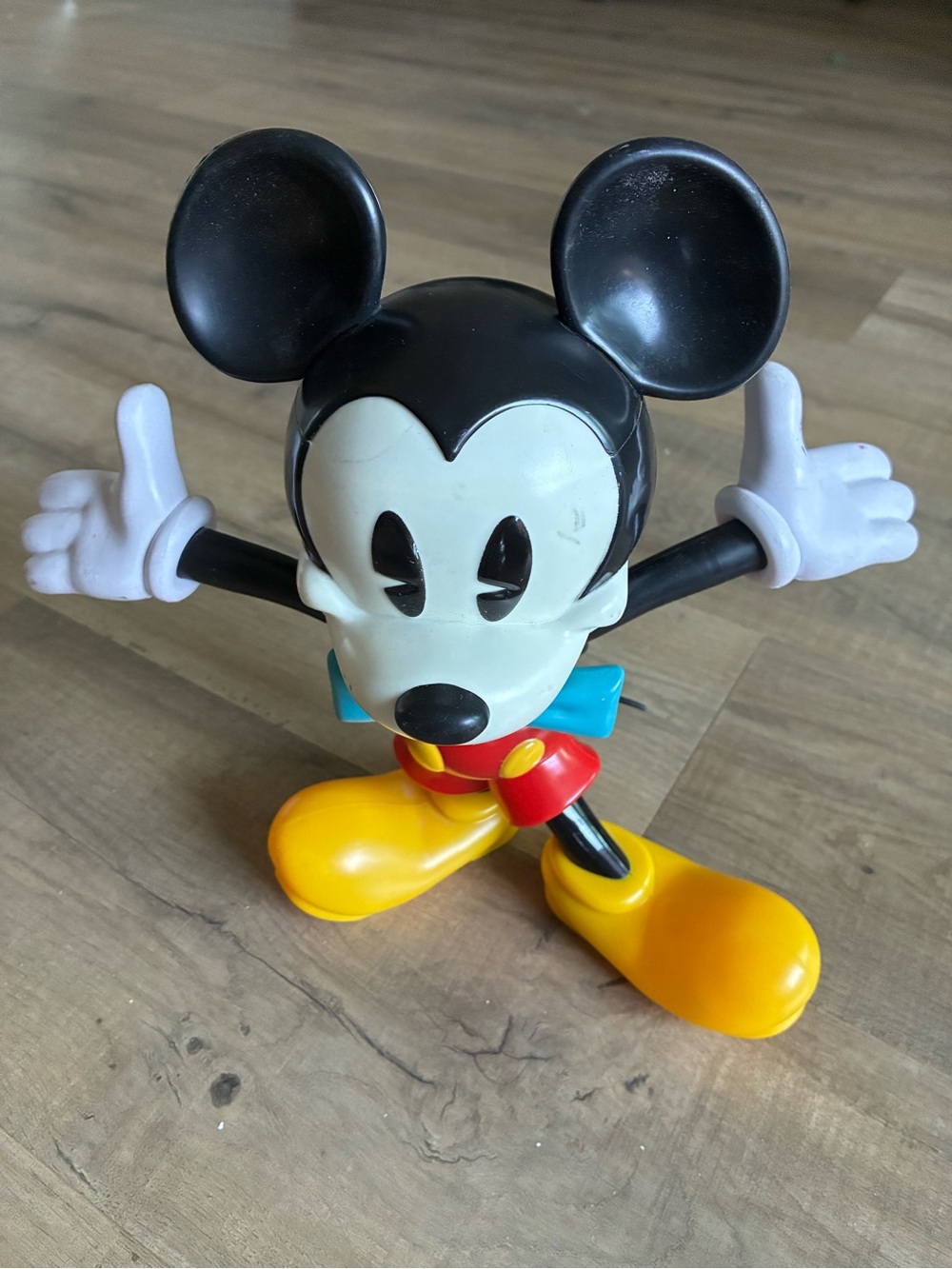 Disney Vintage-Style Mickey Mouse Figure sipper with birthday party hat straw
